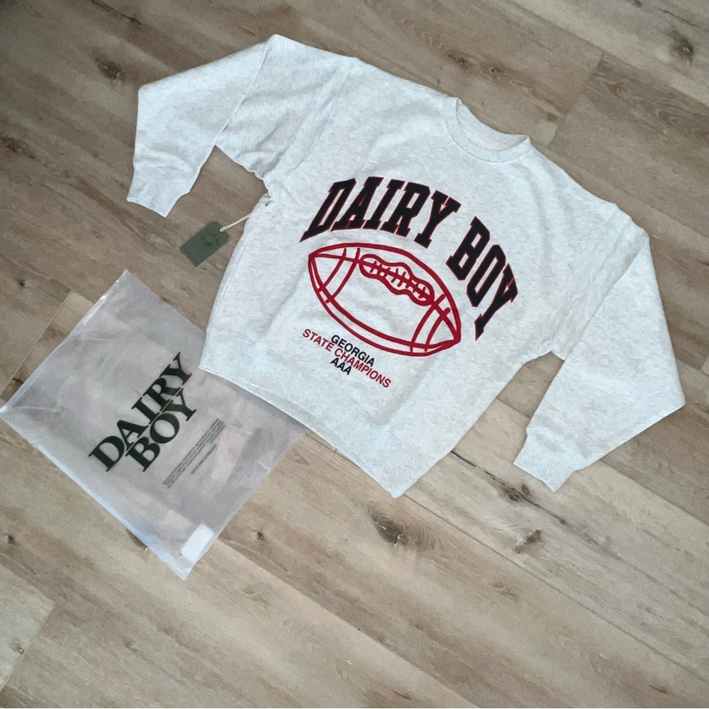 NWT Limited Edition Dairy Boy X Georgia Study Break State Champs Crewneck - Picture 5 of 11